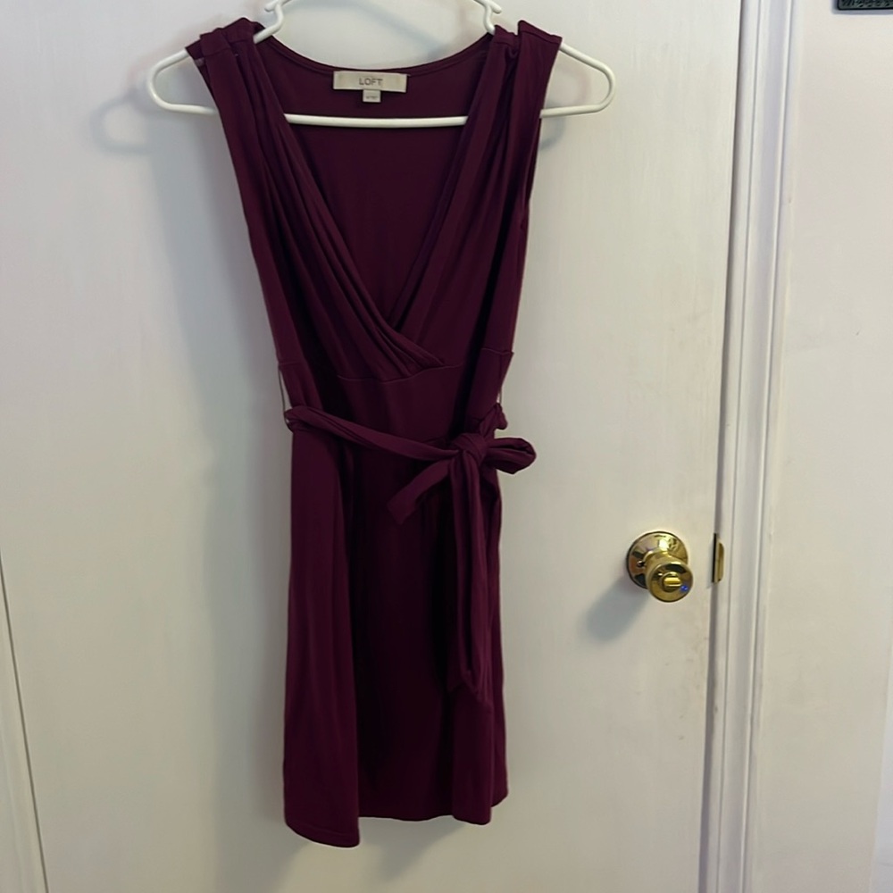Cute casual maroon dress